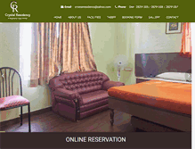 Tablet Screenshot of crystalresidency.com